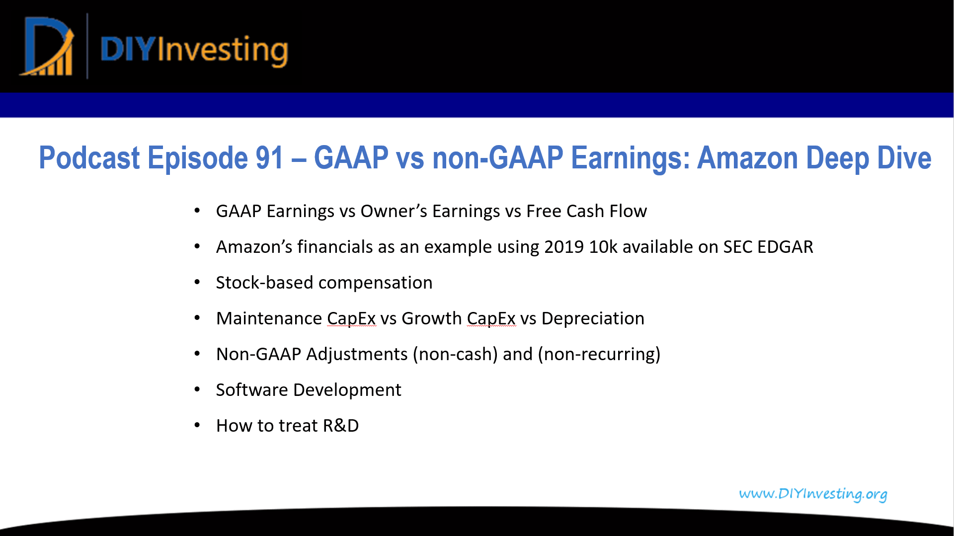 GAAP vs non-GAAP 